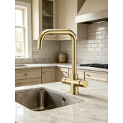 Multi-Tap Filtrete 3in1 Kokend Water Kraan <br /> Gold - Haaks Multi-Tap Filtrete 3in1 Kokend Water Kraan <br /> Gold - Haaks